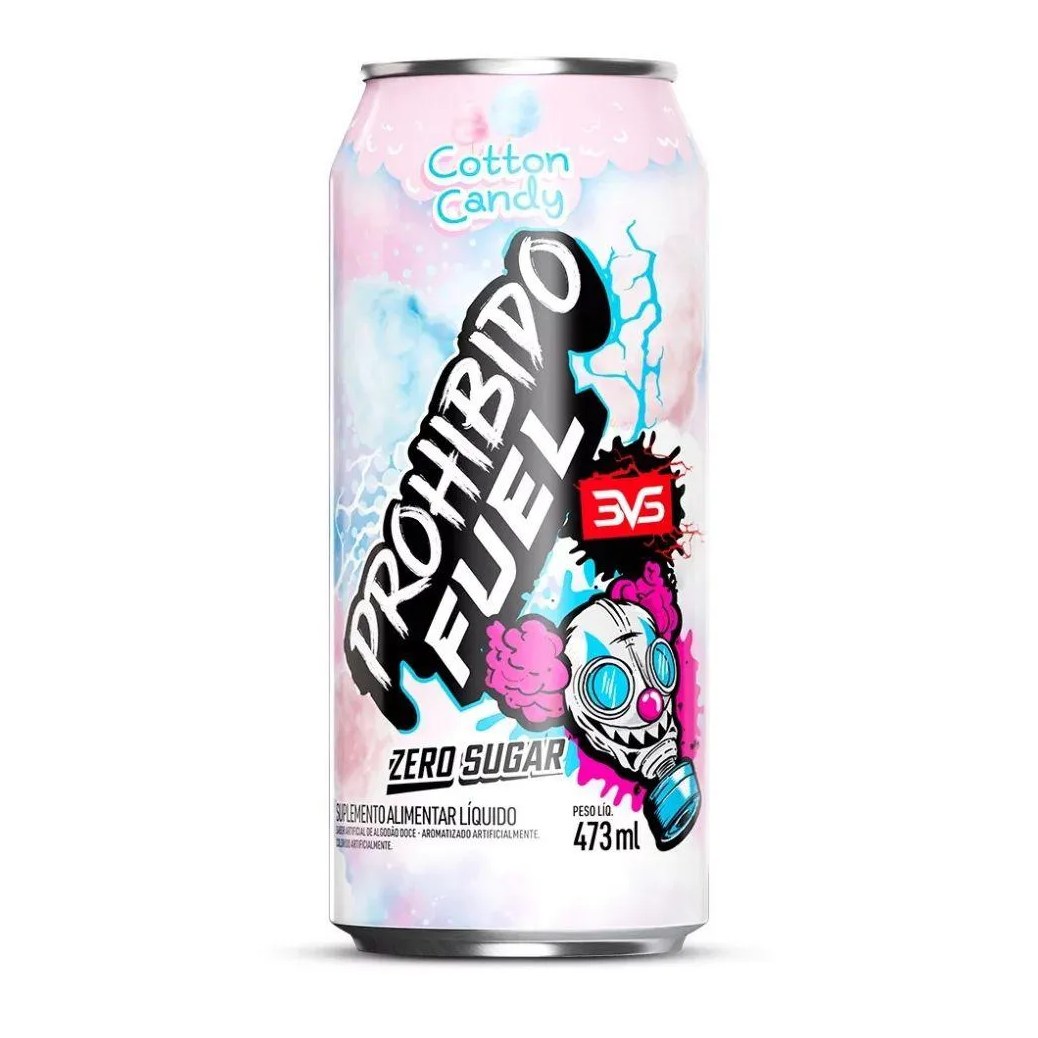 Prohibido Fuel Pré-Treino Drink (473Ml) - Sabor: Cotton Candy