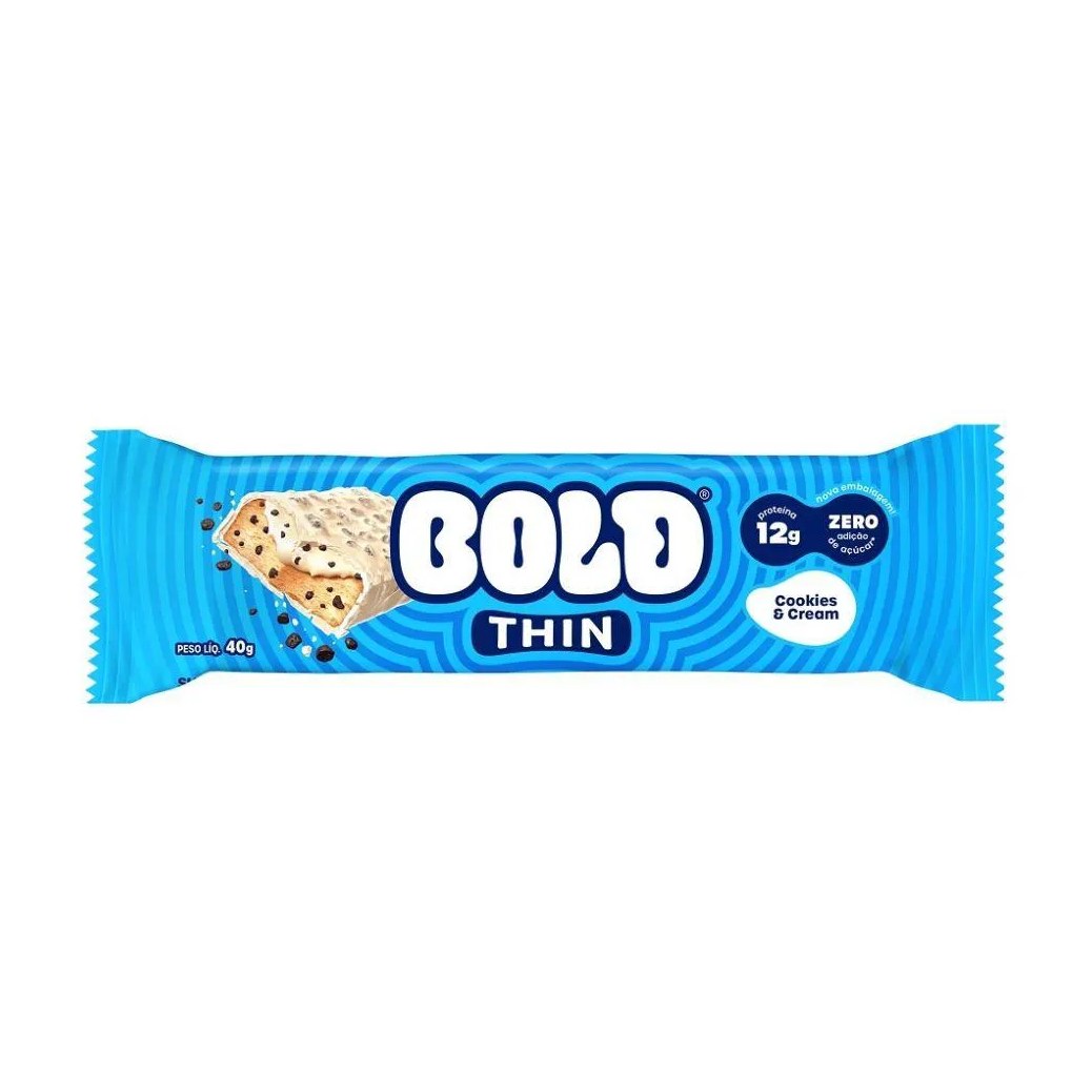 Bold Bar Thin (40G) - Sabor: Cookies