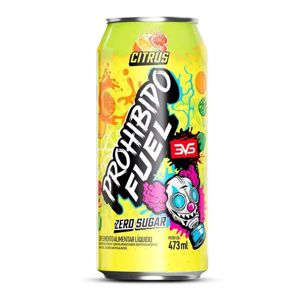 Prohibido Fuel Pré-Treino Drink (473Ml) - Sabor: Citrus