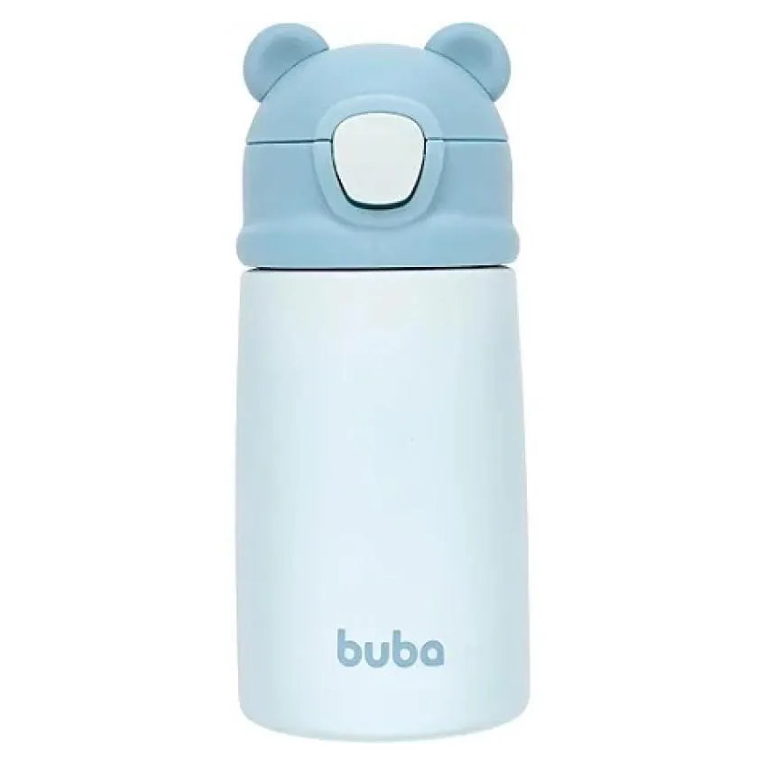 Garrafa Térmica Ursinho Azul Buba Urso