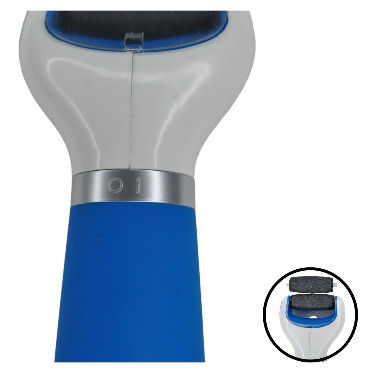 Esfoliador Calo Elétrico para Pés Portatil Azul Supermedy