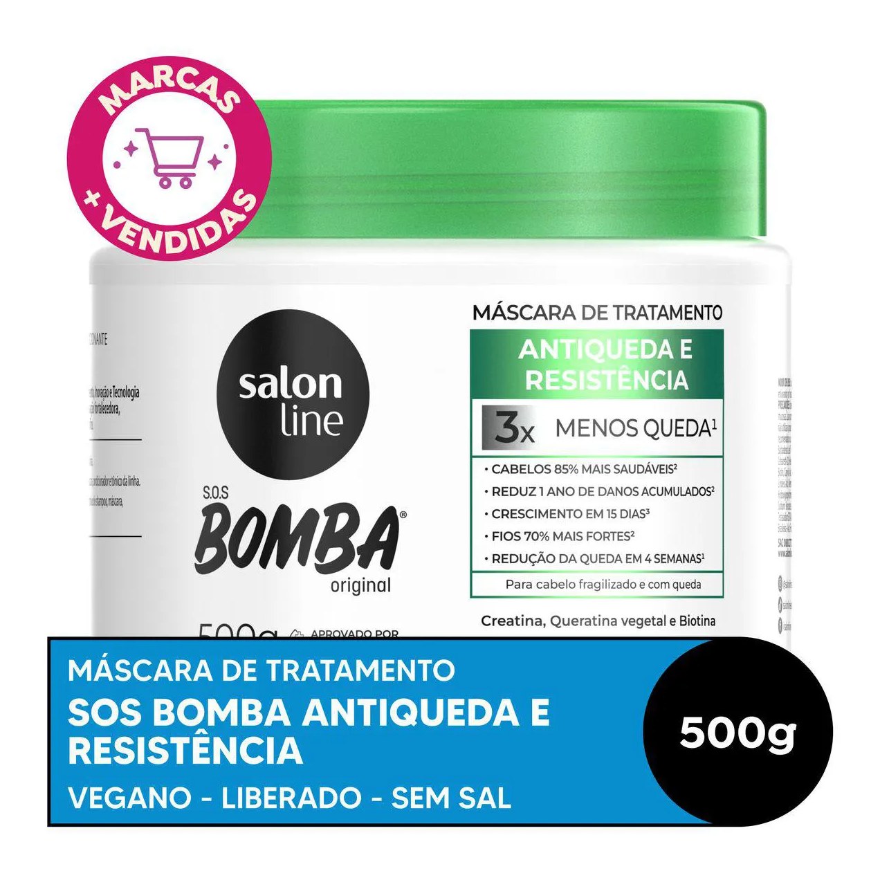 Máscara Capilar Cabelo Cacheado Dabelle Cachos da Onda 400g