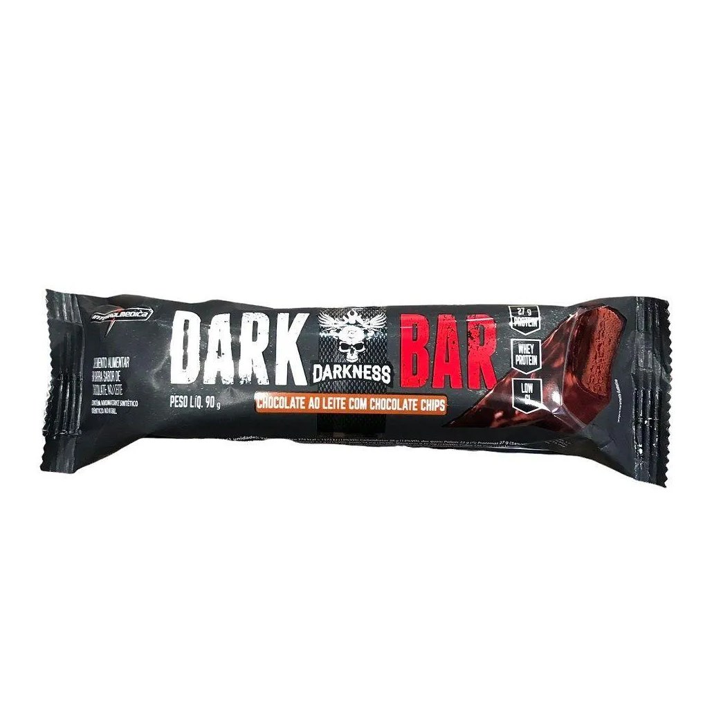 Dark Bar (90g) - Sabor: Chocolate Ao Leite C/ Choco Chips