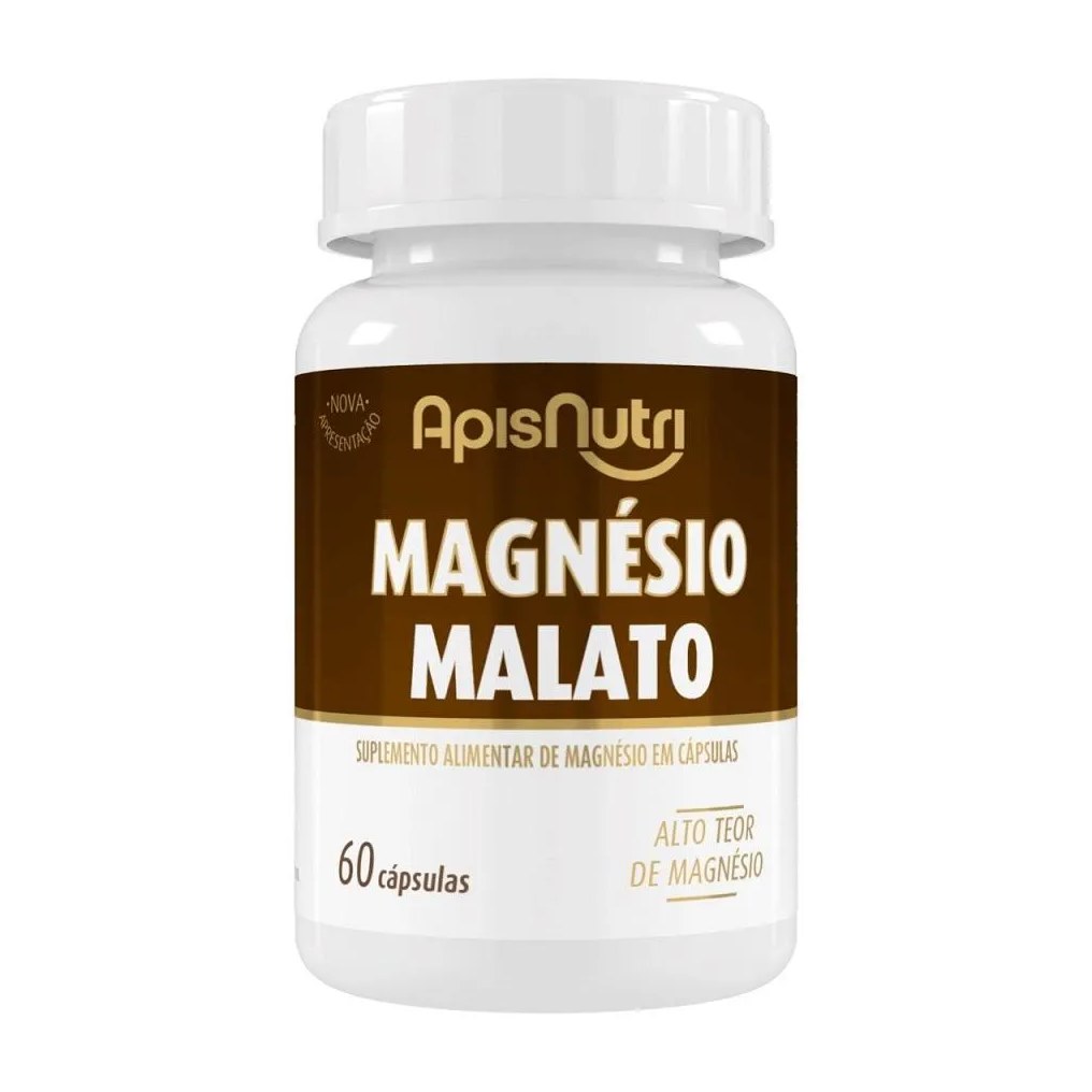 Magnésio Malato (60 Cápsulas) - Apisnutri