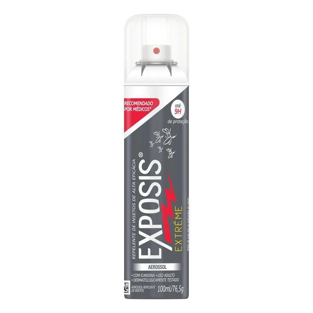 Kit 2 Repelente Aerossol Exposis Extrême 100ml