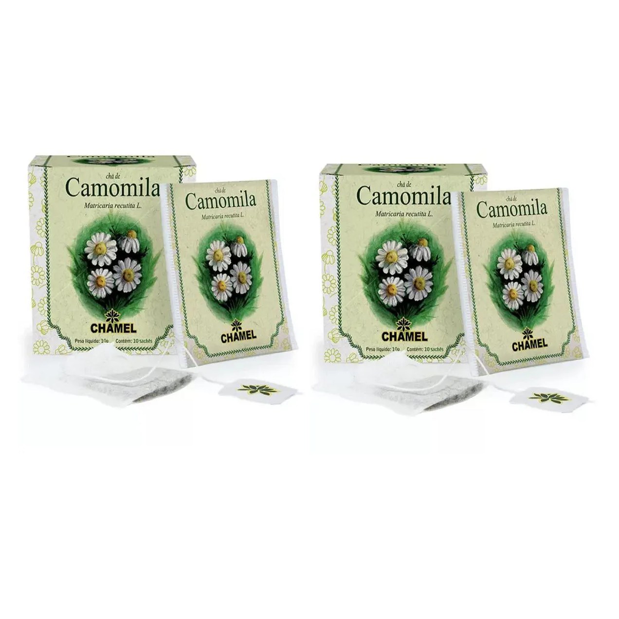 Kit 02 Chá de Camomila com 10 Sachês 10g - Chamel