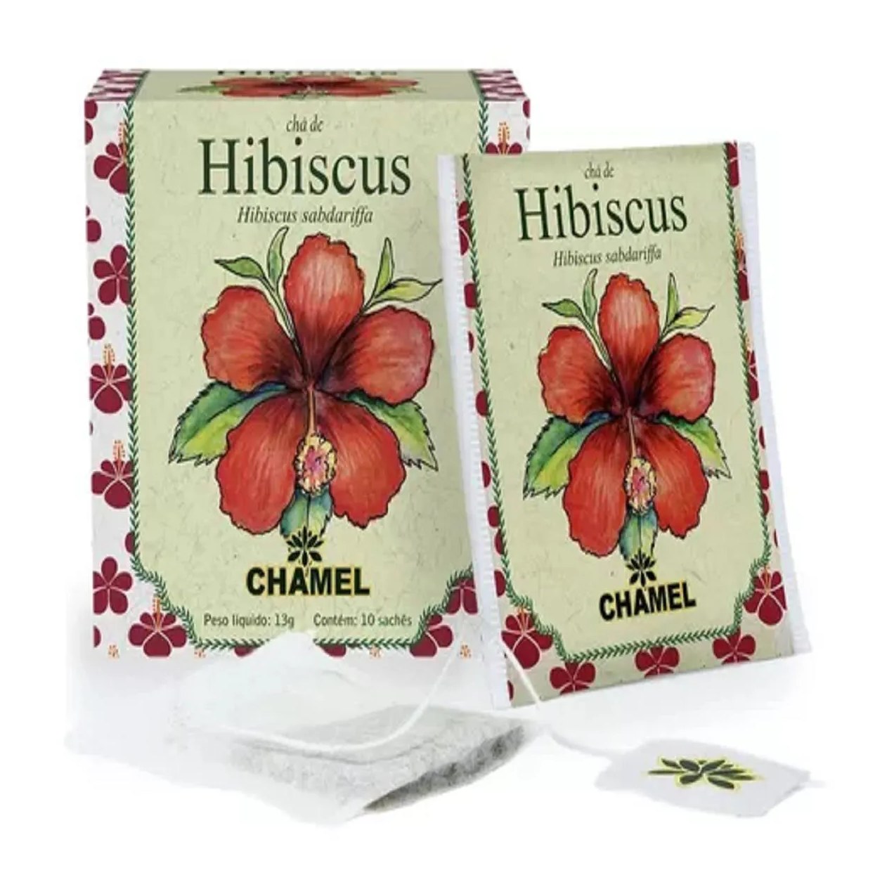 Chá de Hibiscus com 10 Sachês 13g - Chamel