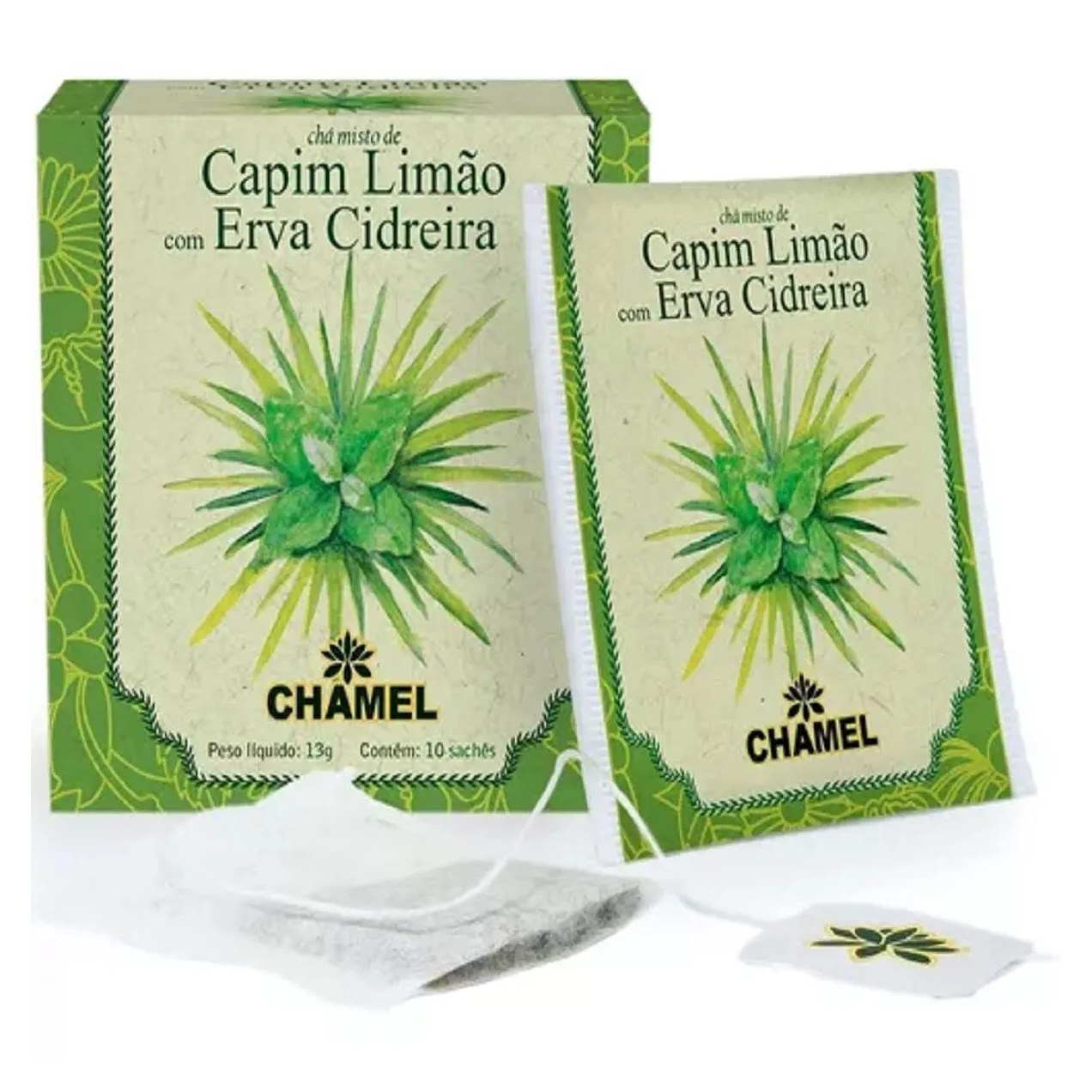 Chá Misto de Capim Limão e Erva Cidreira C/10 Sachês- Chamel