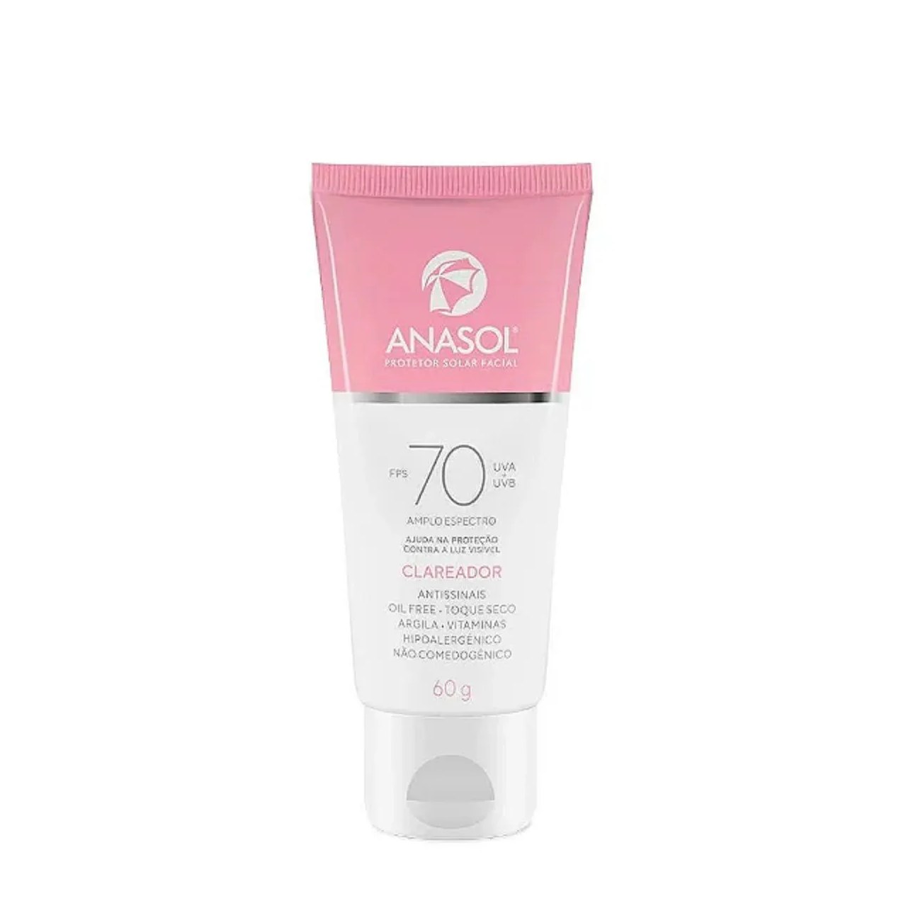 Protetor Solar Facial Fps 70 Clareador 60g - Anasol
