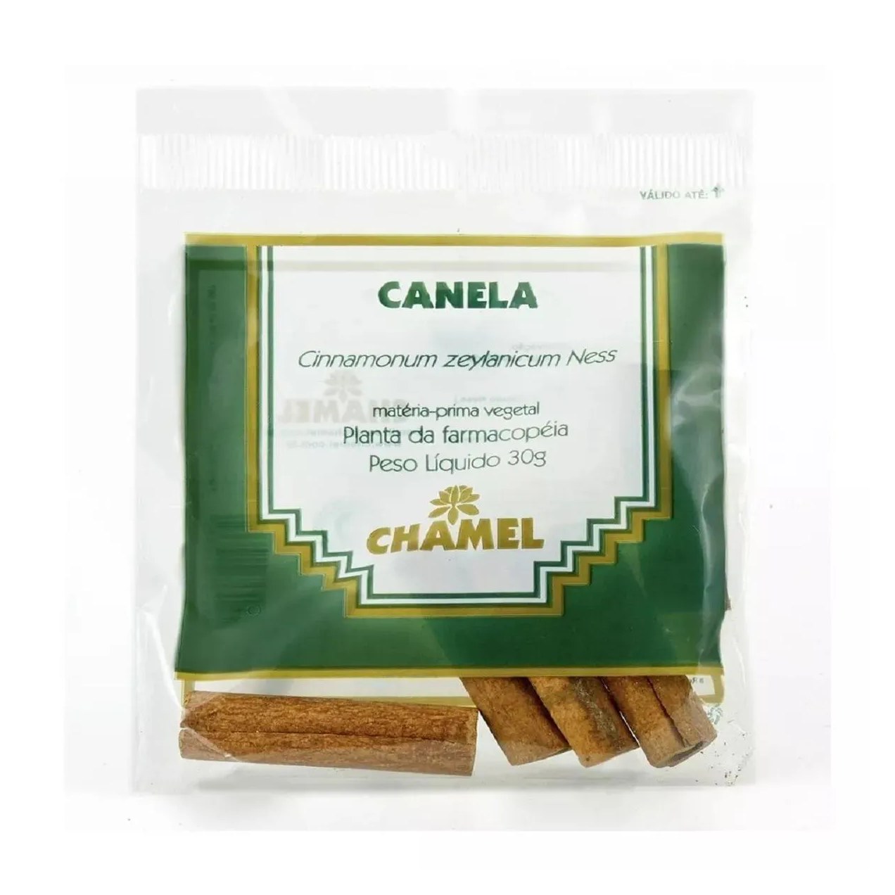 Pacote Canela Rama para Infusão de Chá 30g Chamel