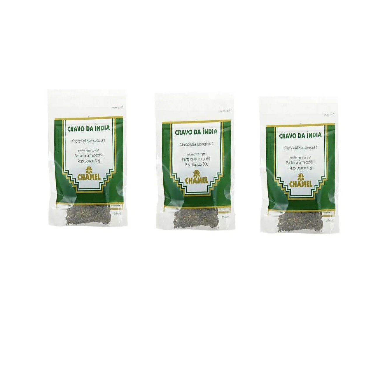 Kit 03 Pacote de Cravo da India para Chá 30g - Chamel