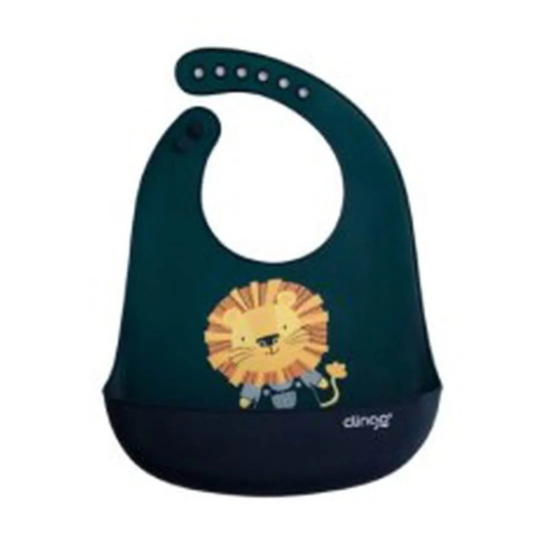 Babador Silicone com Bolso Coletor Luke - Clingo