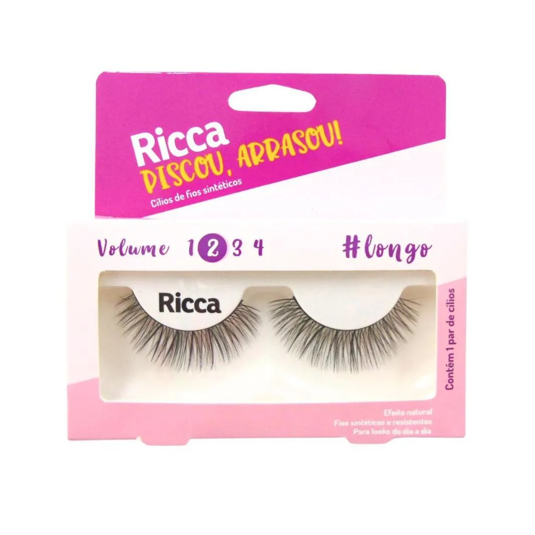 Cílios Postiços Ricca Belliz Piscou,arrasou Vol:2 Longo Cód.2677