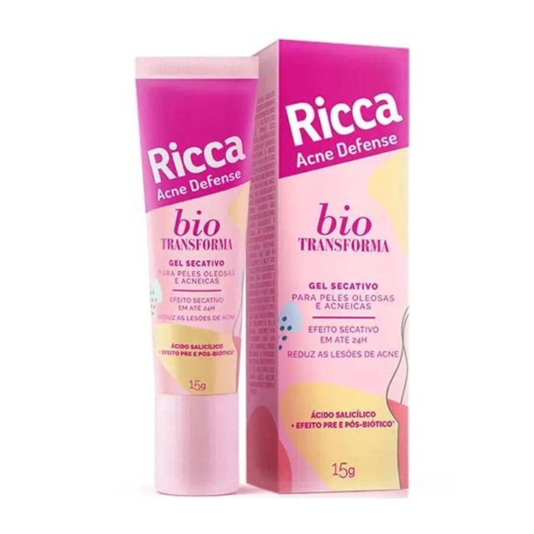 Gel Secativo para Acne Ricca Belliz Bio Transforma Acne Defense 15g