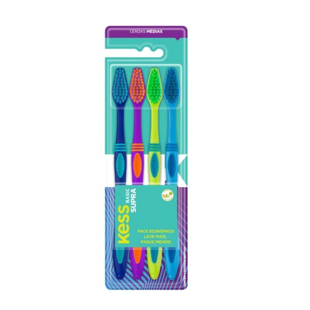 Escova Dental Basic Supra Kess Belliz C/4 Un