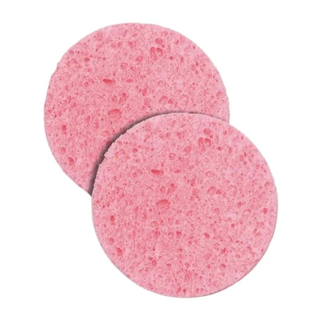 Esponja Celulose Facial Ricca Rosa C/2 Un