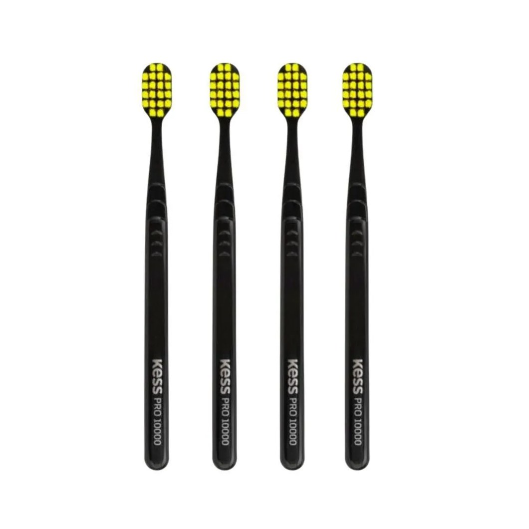 Kit Escova Dental Extra Macia Kess Pro 10k Belliz Verde C/4
