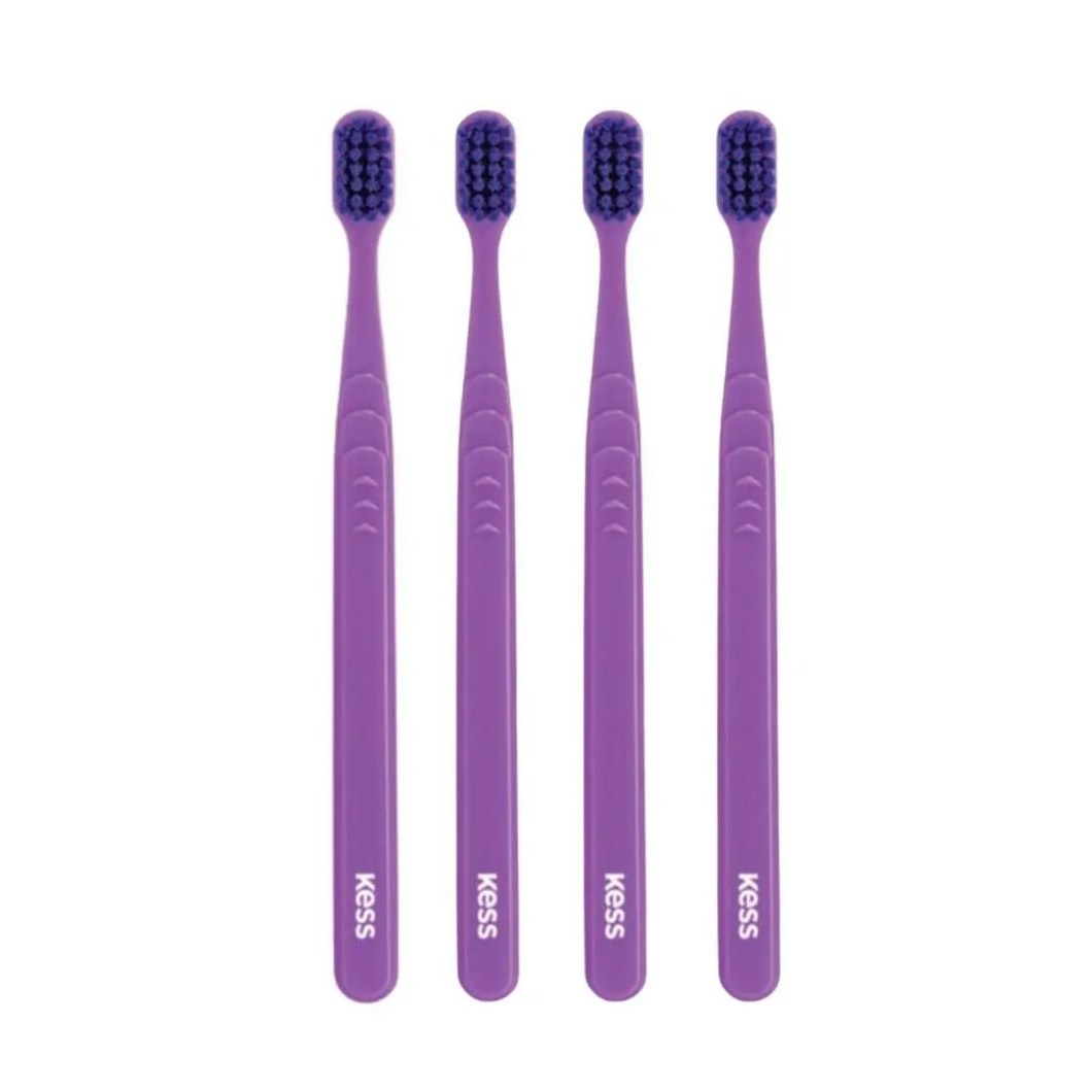 Kit Escova Dental Extra Macia Kess Pro Pocket Belliz Roxo C/4