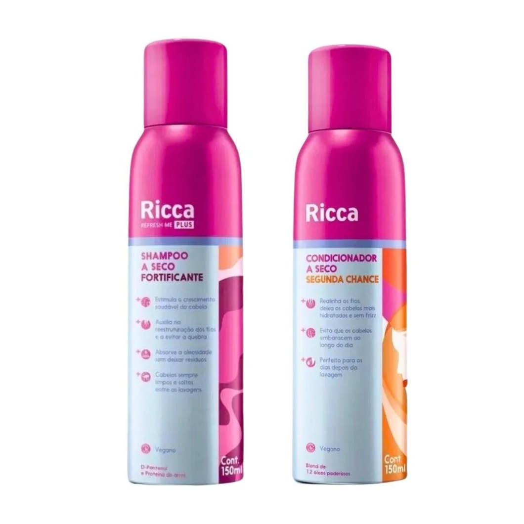 Kit Shampoo + Condicionador Belliz Ricca A Seco C/2 Un