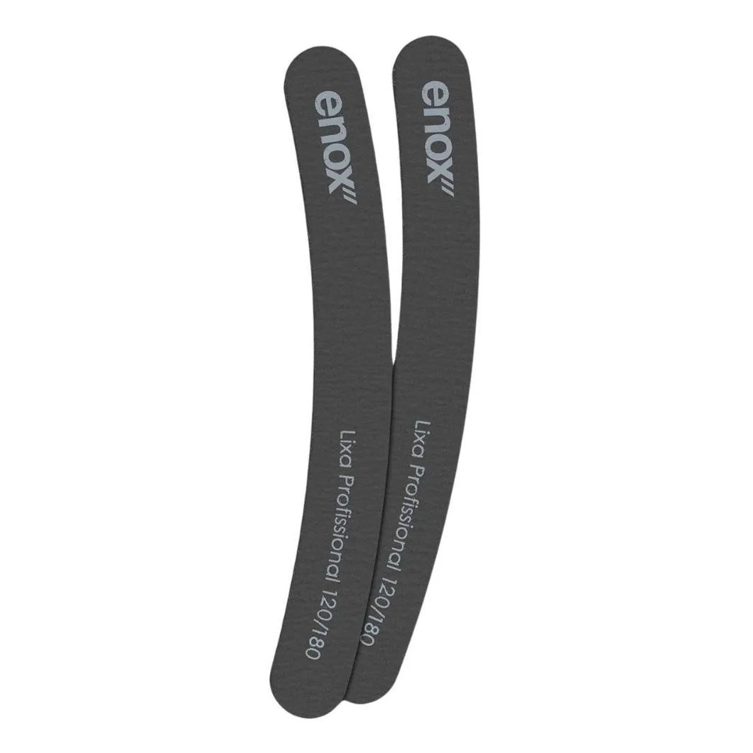 Lixa Profissional Enox Granulação Grossa 120/180 Banana C/2 Cód.1737