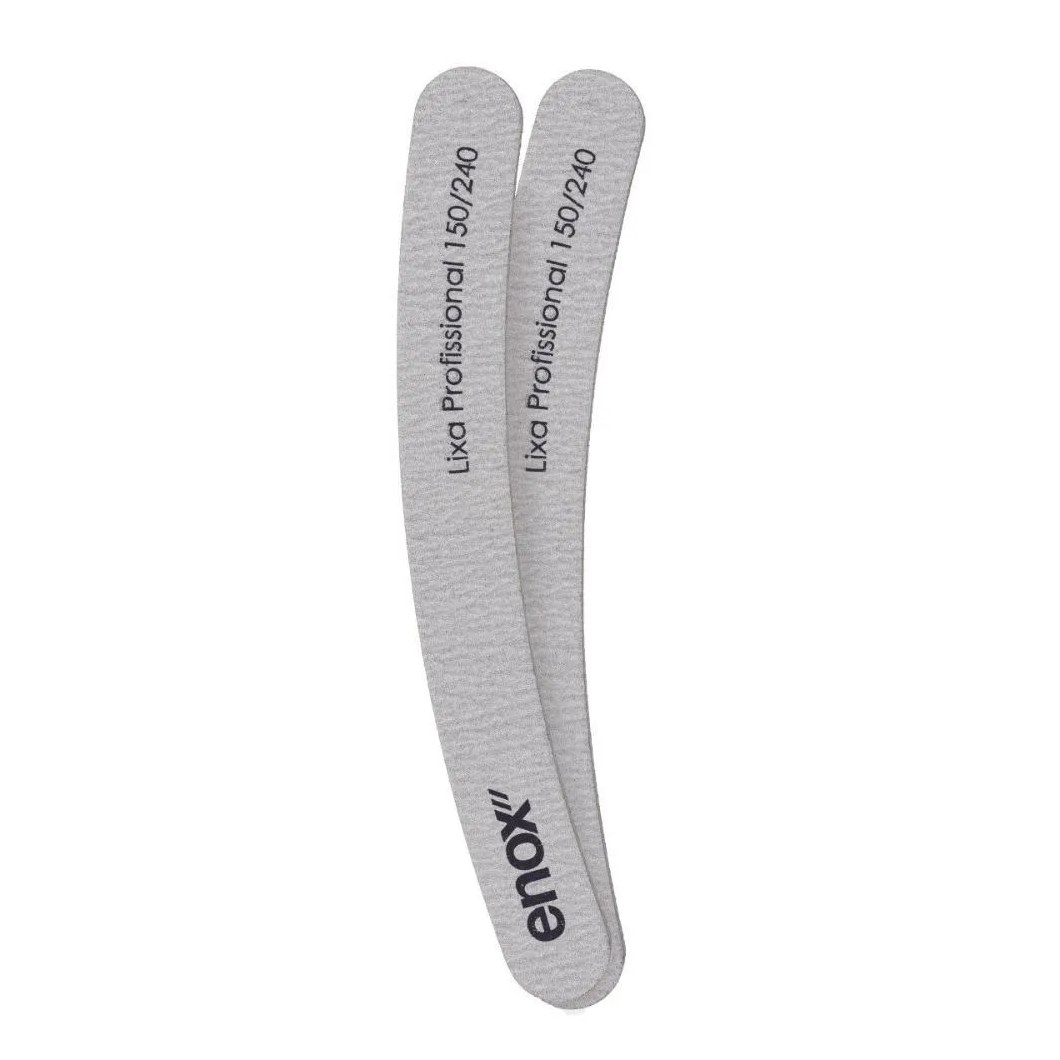 Lixa Profissional Enox Granulação Média 150/240 Banana C/2 Cód.635