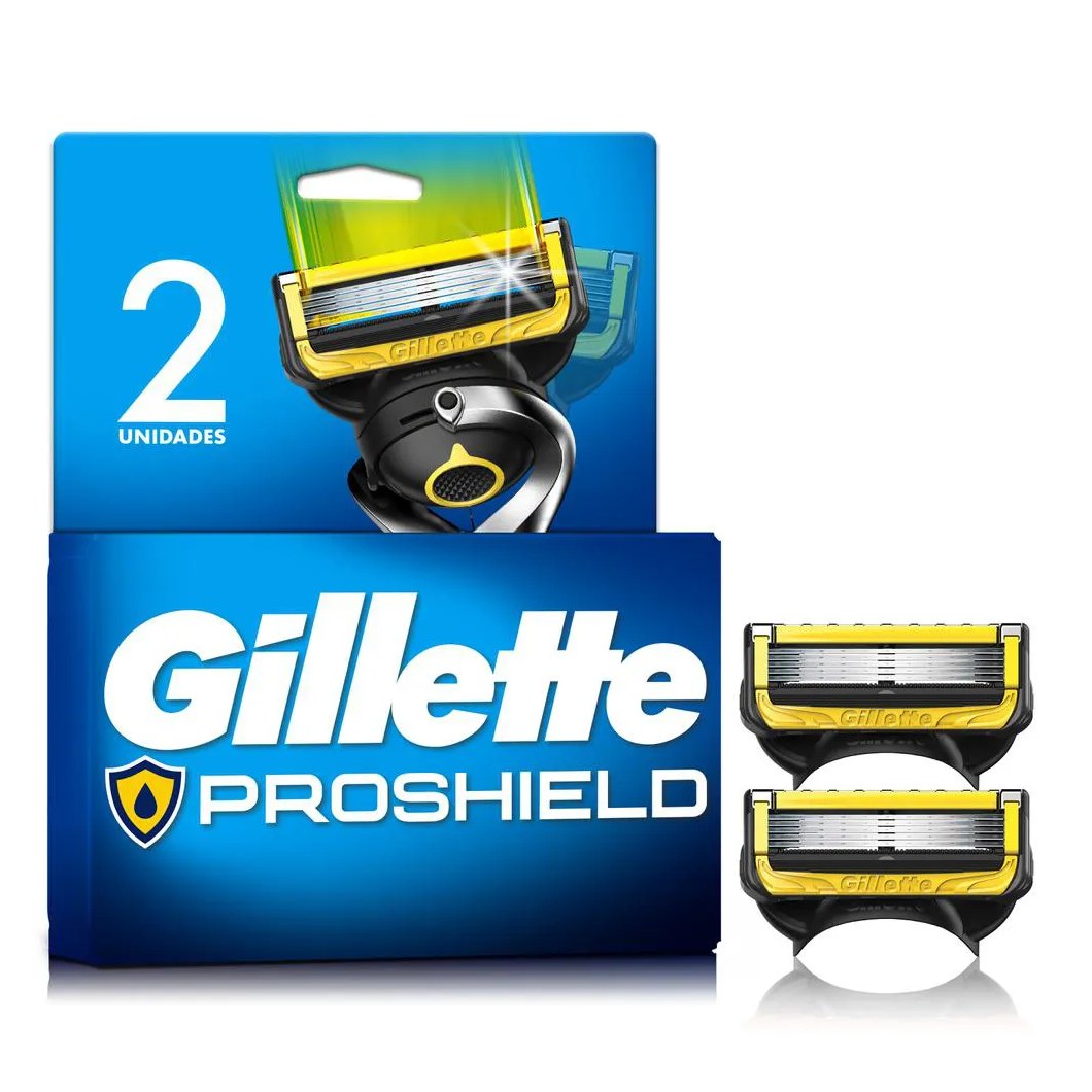 Carga para Aparelho de Barbear Gillette Fusion Proshield 2 unidades
