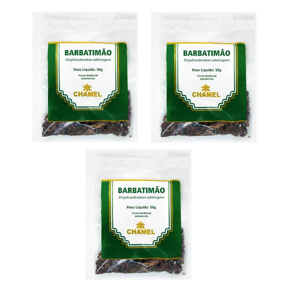 Kit 03 Pacote de Chá de Barbatimão 50g - Chamel