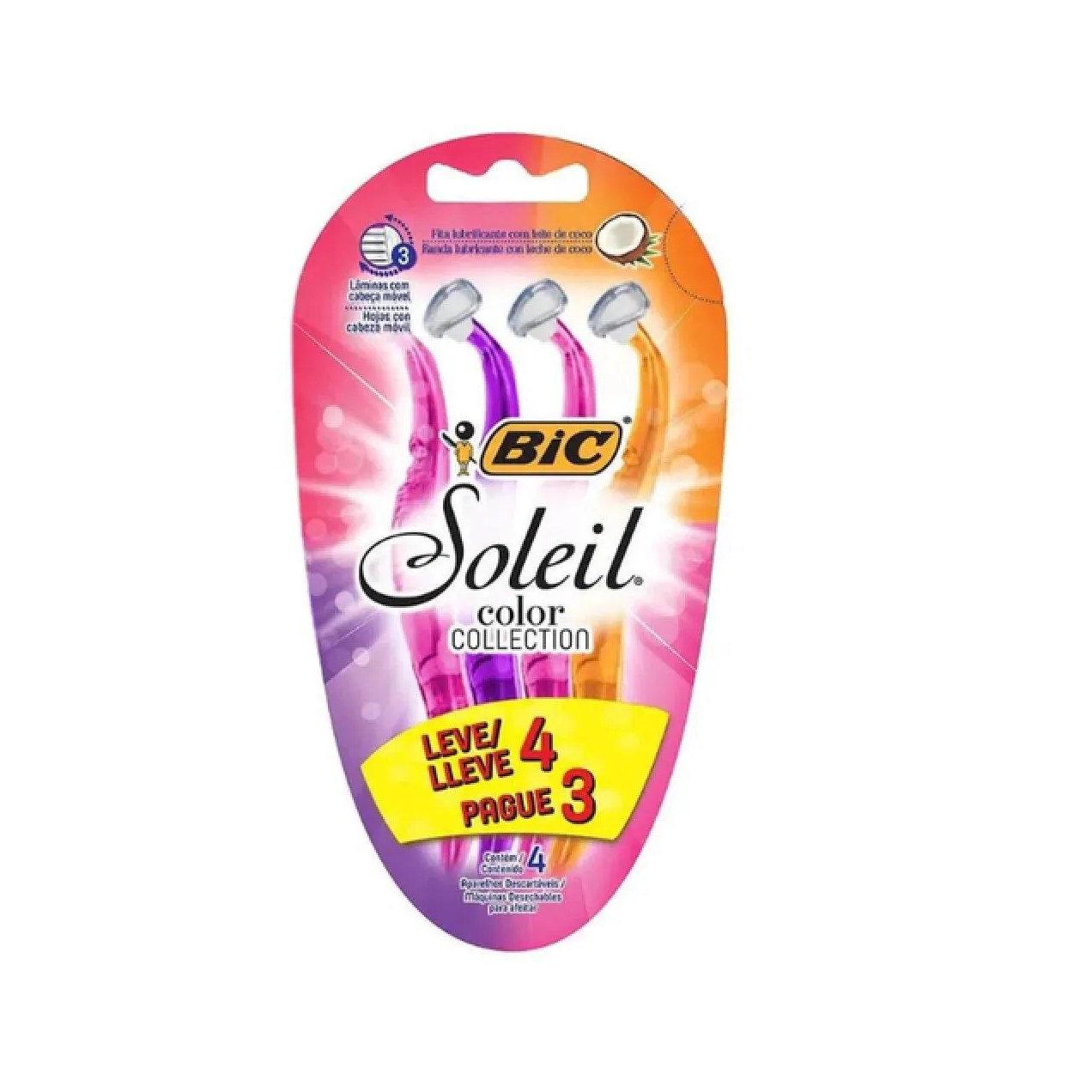 Aparelho de Depilar Bic Soleil 4un - Bic
