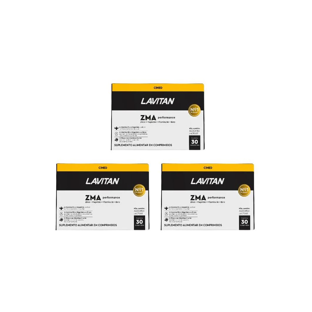 Kit 3 Lavitan Zma Performance Homem - 30 cápsulas - Cimed