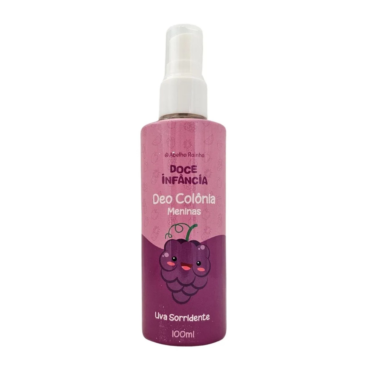 Deo Colônia Spray Infantil Meninas Uva Sorridente Doce Infância Abelha Rainha 100ml