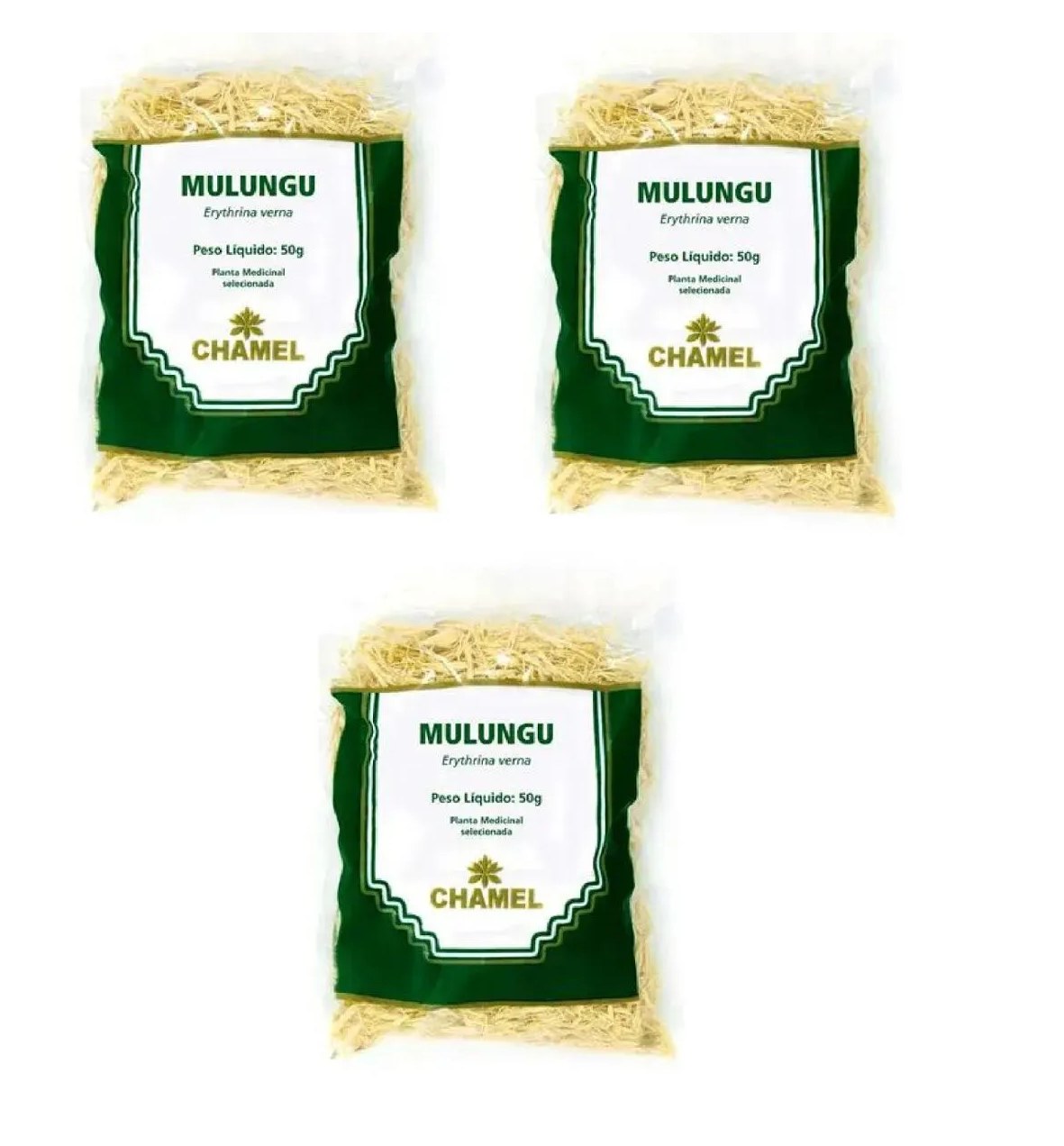 Kit 03 Pacote de Chá Mulungu 50g - Chamel
