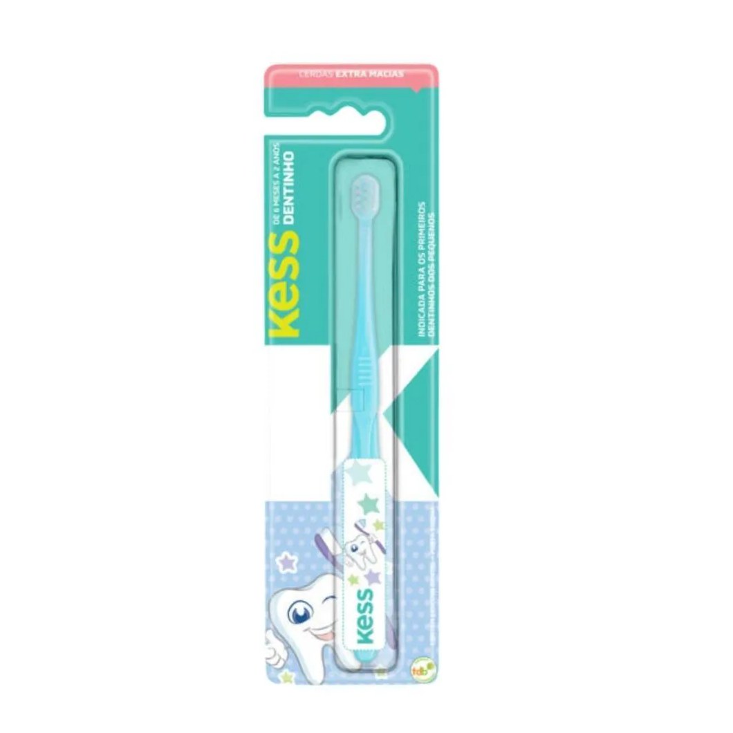 ESCOVA DENTAL KIDS KESS DENTINHO BELLIZ AZUL COD.2100