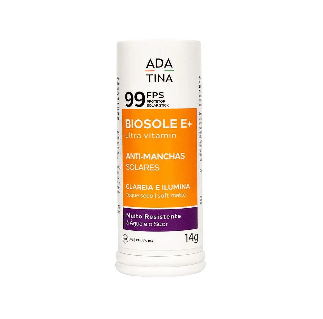 Ada Tina Biosole e+ Ultra Vitamin Fps 99 - Protetor Solar Stick 14G