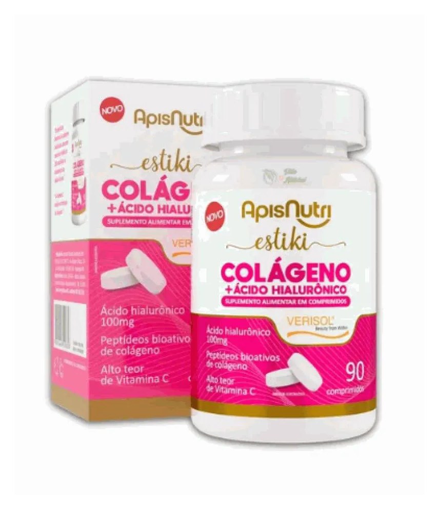 Estiki Colágeno + Ácido Hialurônico (90 Comp) - Padrão: Único