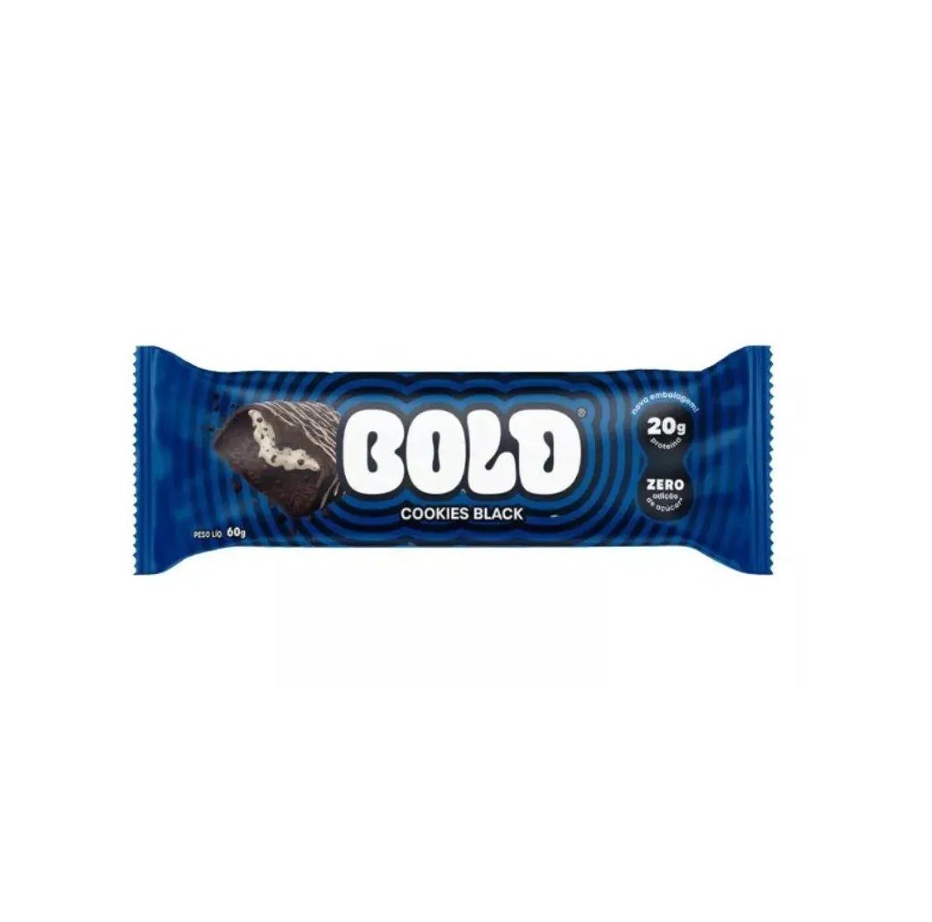 Bold Bar (60g) - Sabor: Cookies Black.