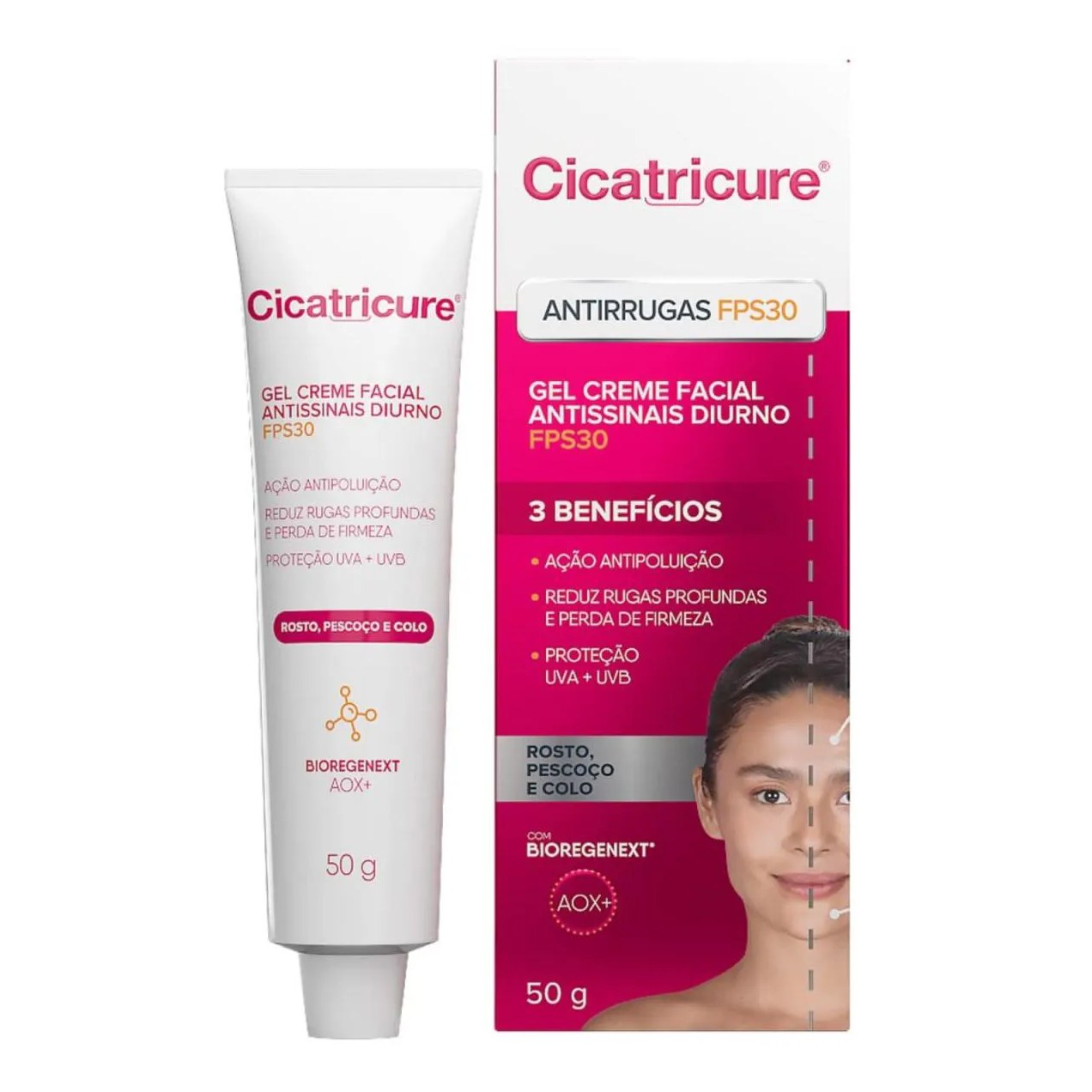 Creme Gel Cuidados Rosto Anti-idade Fps30 50g – Cicatricure