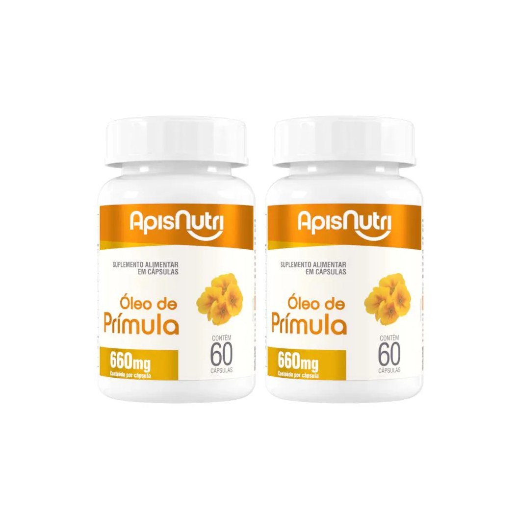 Kit 2 Óleo de Prímula 660mg - 60 cápsulas - Apisnutri