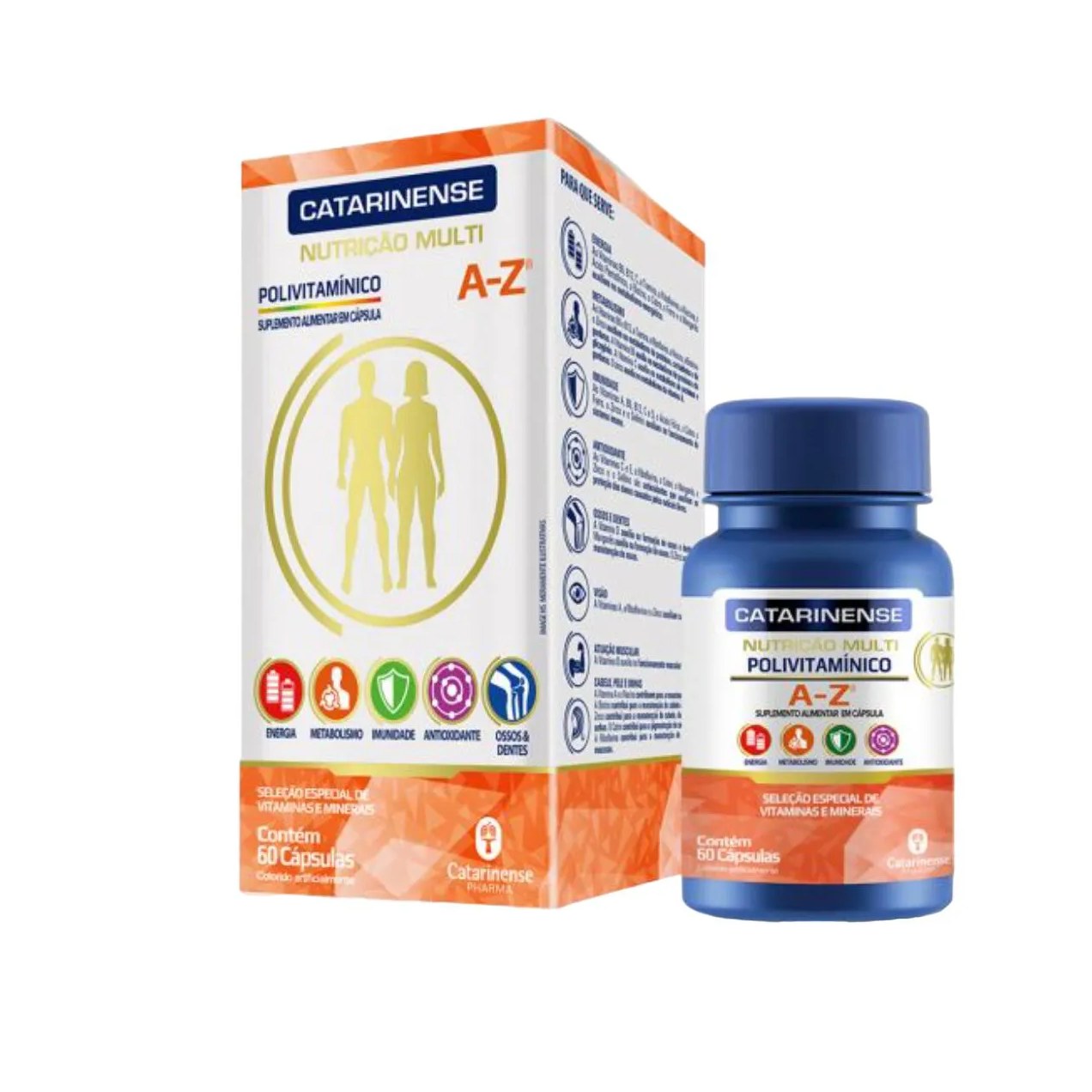 Polivitamínico Vitamina Multi A-z 60 Cps – Catarinense
