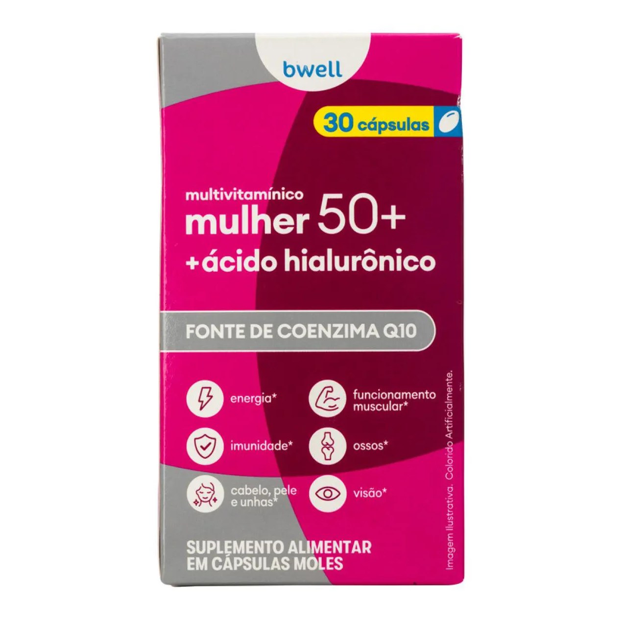 Polivitamínico bwell Mulher Senior 50+ 30 Cápsulas