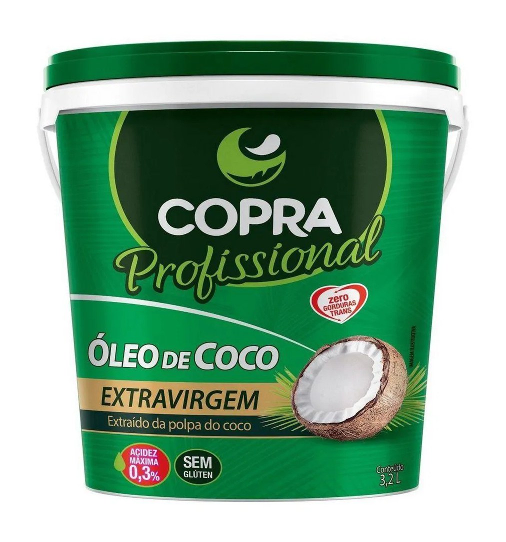 Óleo de Coco Extravirgem Balde 3,2kg - Copra
