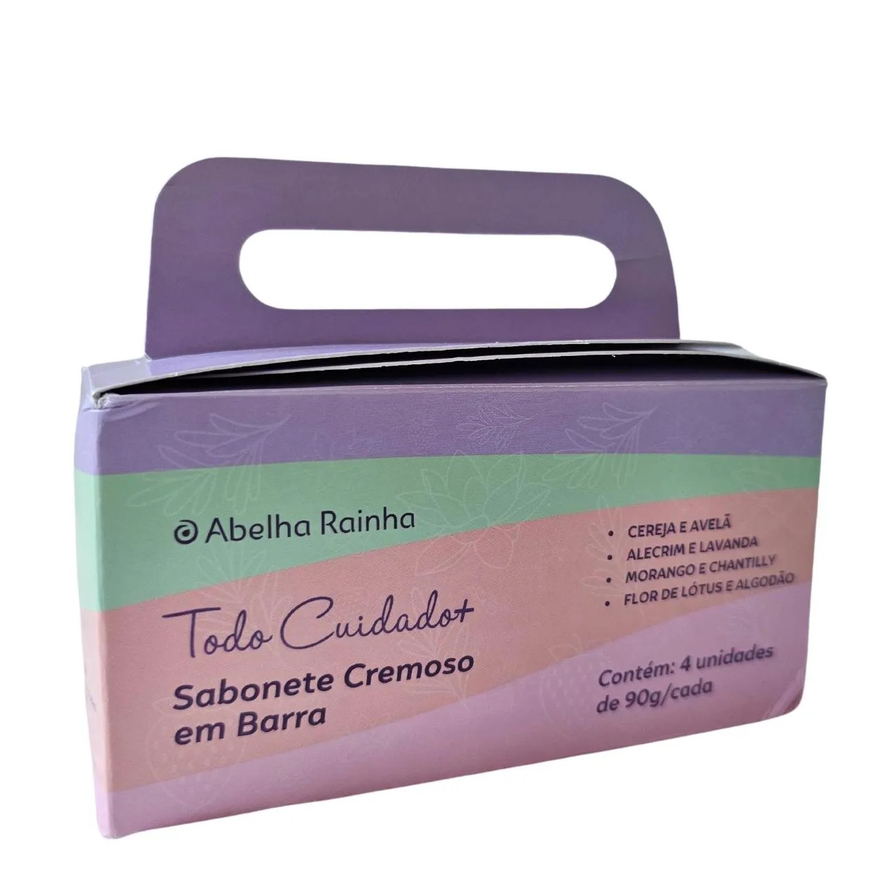 4 Sabonetes Barra Todo Cuidado + Abelha Rainha 90g Cada