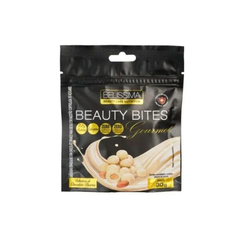 Beauty Bites Gourmet (30g) - Sabor: Chocolate Branco
