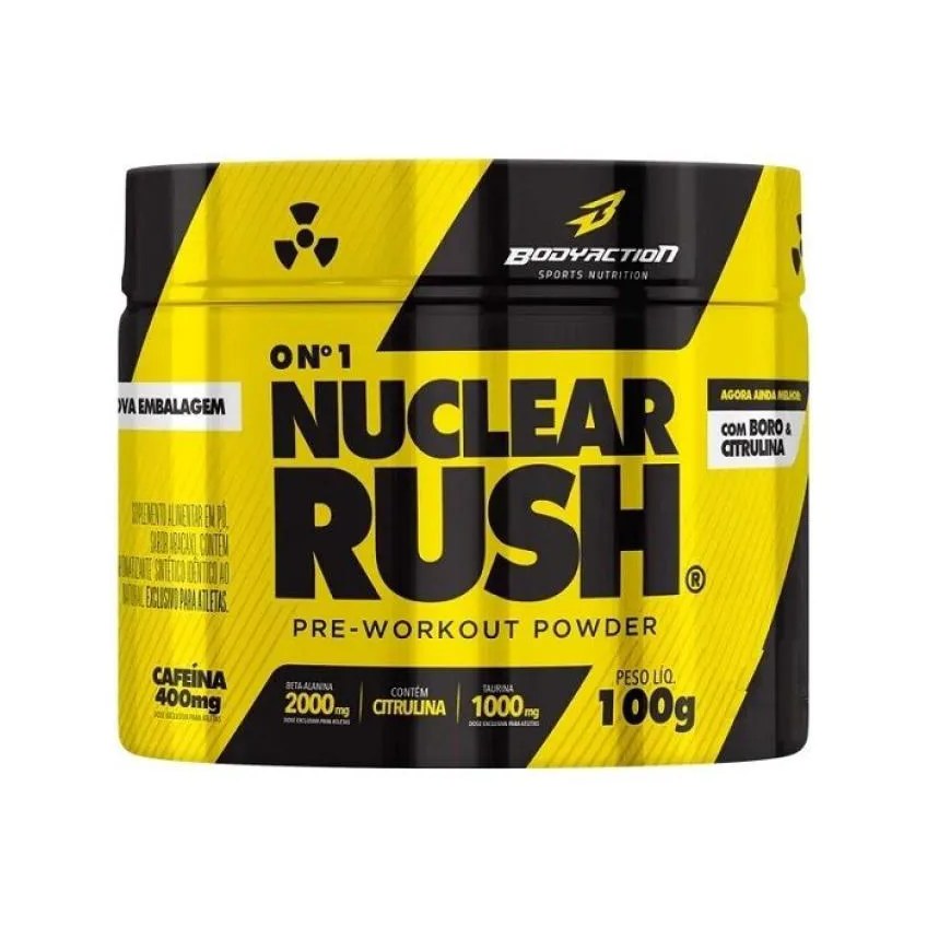 Nuclear Rush Pré-treino (100g) - Sabor: Limão