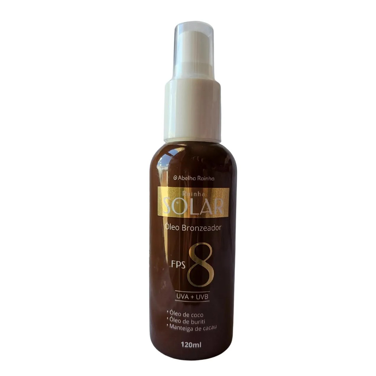 Óleo Bronzeadora Fps 8 Rainha Solar Abelha Rainha 120Ml