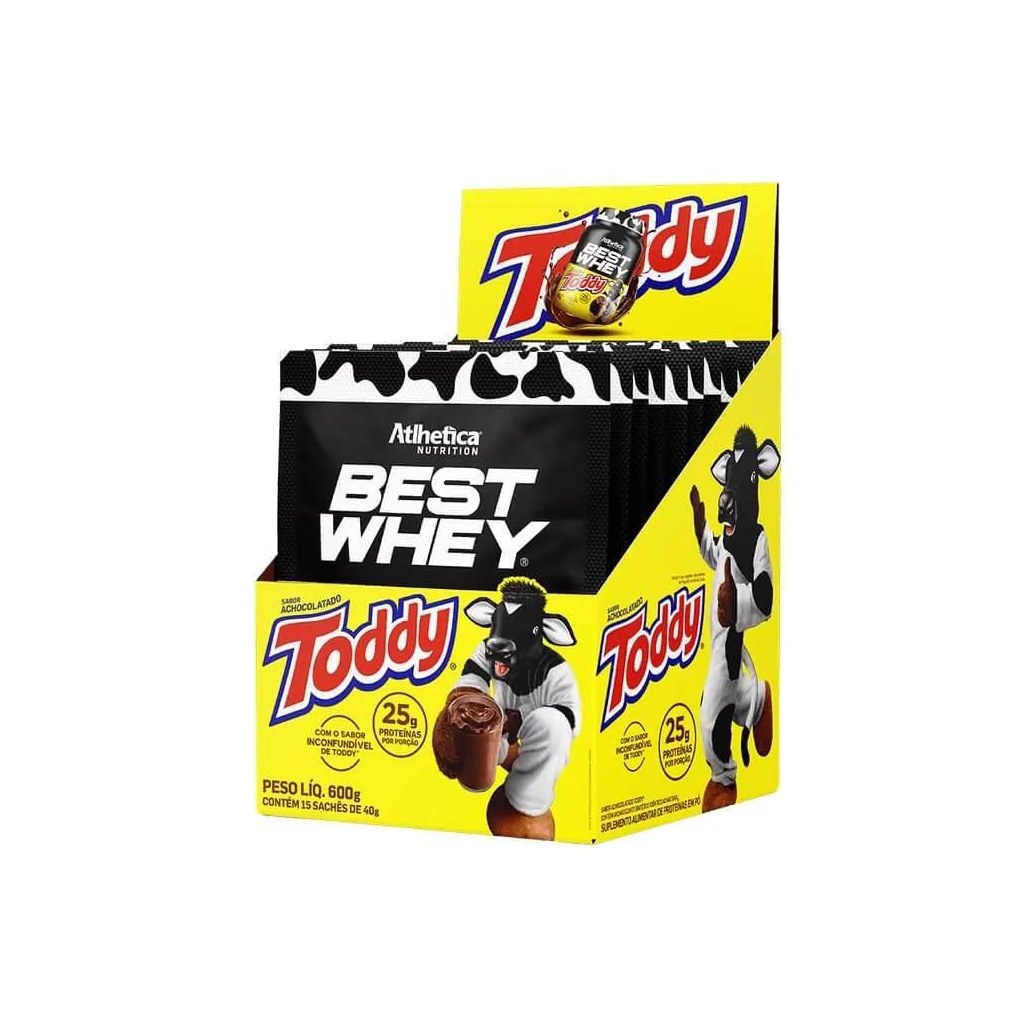 Best Whey Sachê (display com 15 Sachês - 35g) - Sabor: Toddy (sachê 40g)
