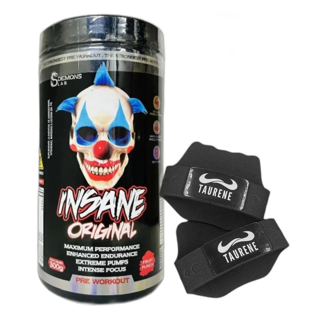 Pre Treino Insane Original Fruit Punch 300g Luva Demons Lab