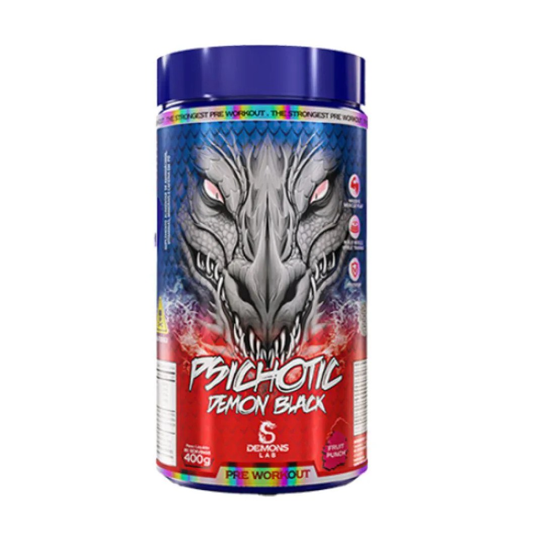 PRE TREINO PSICHOTIC DEMON BLACK FRUIT PUNCH 400G - DEMONS LAB