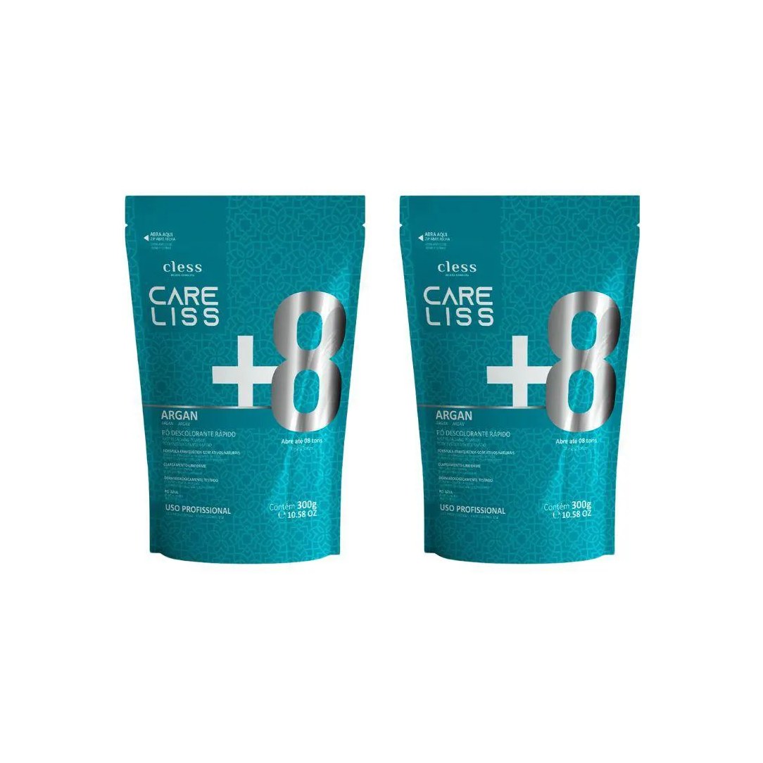 Po Descolorante Care Liss Oleo de Argan 300g - Kit C / 2un