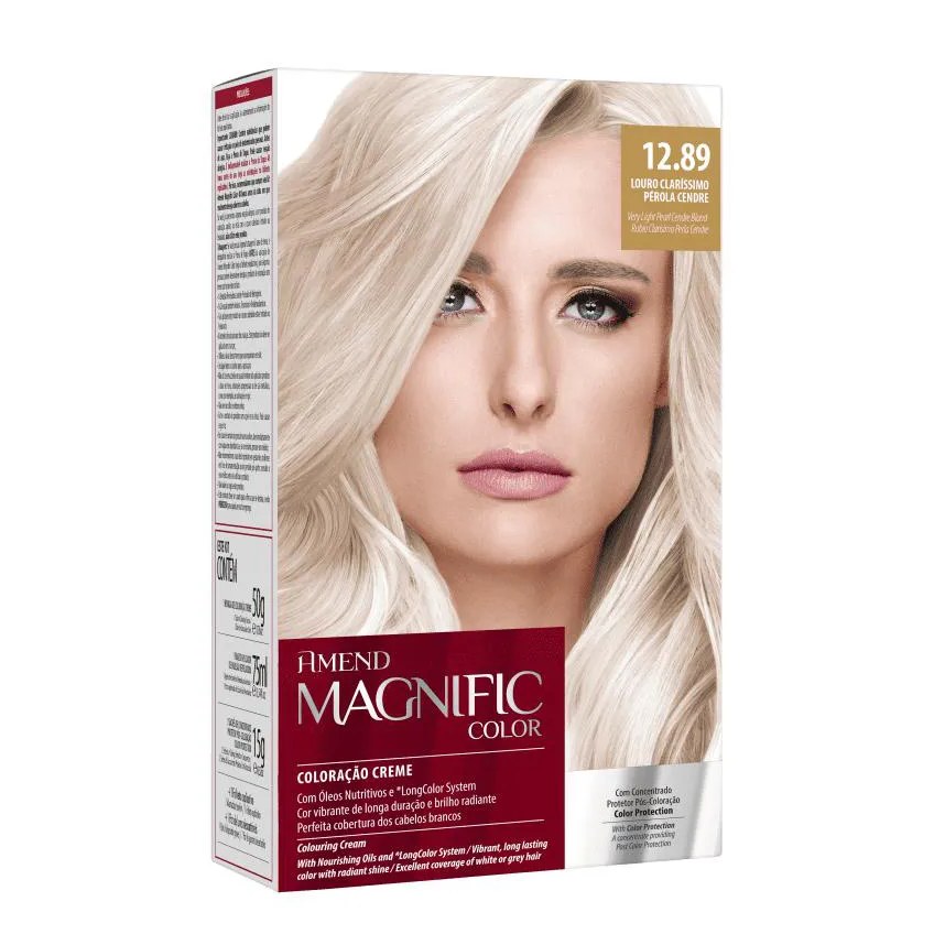 Amend Magnific Color 12.89 Louro Claríssimo Pérola Cendre - Coloração