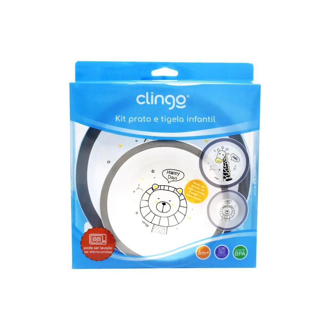 KIT PRATO E BOWL - ZOO - CLINGO